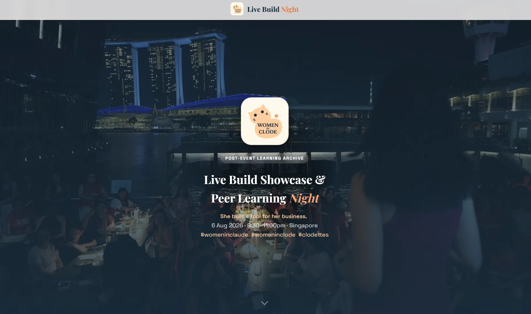 Women in Claude learning archive — shipped as freelance web developer in Singapore