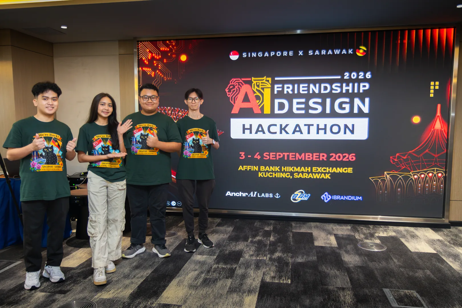 AI Friendship Design Hackathon — mentoring teams on the floor