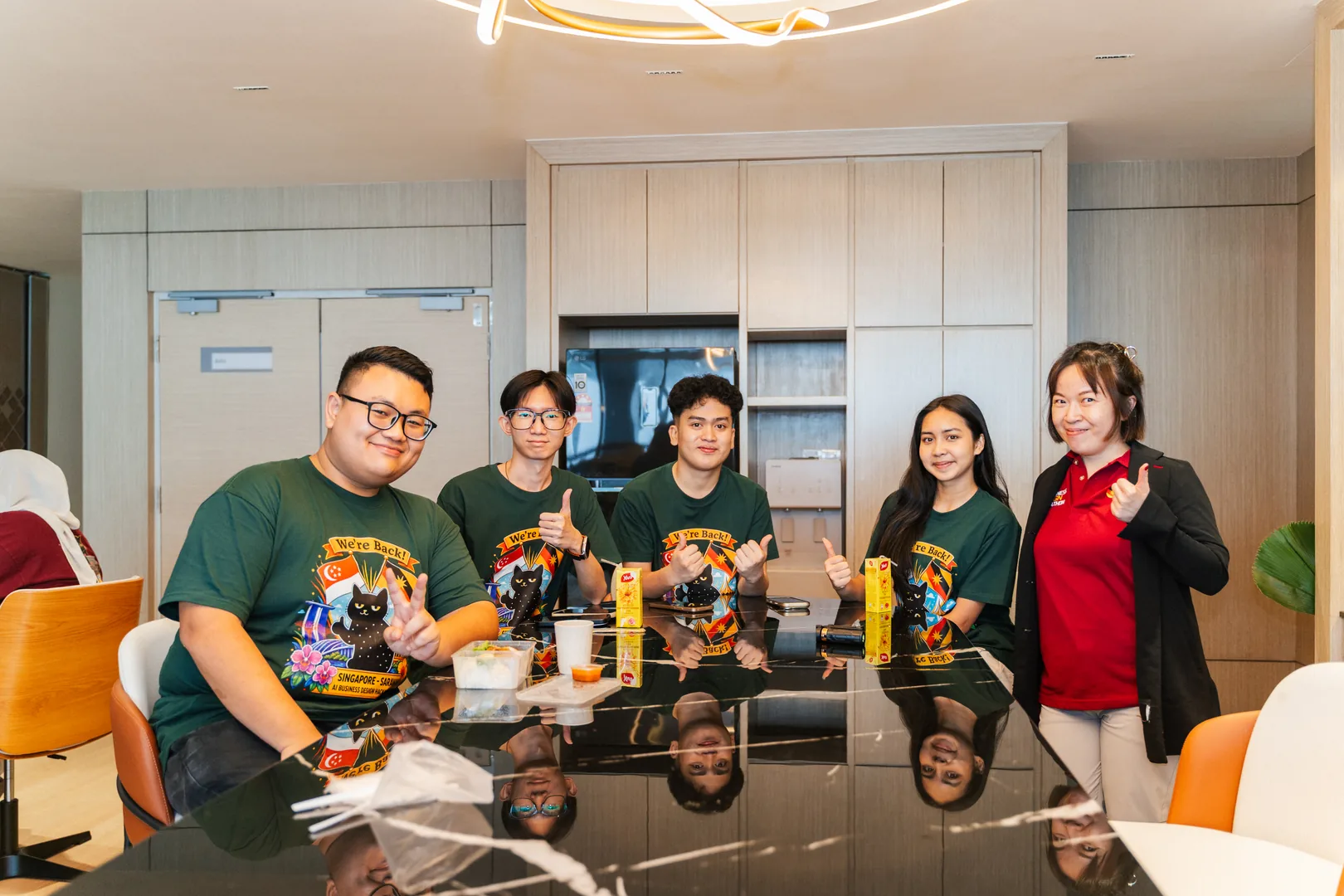 AI Friendship Design Hackathon — facilitators with participant teams
